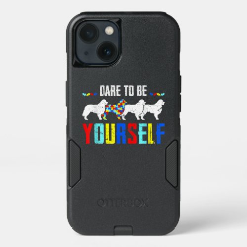Autistic  Dare To Be Different Bernese Mountain iPhone 13 Case