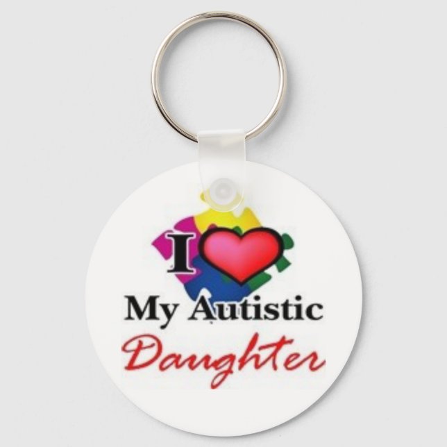 autistic daughter keychain (Front)