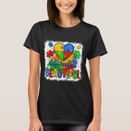 Autistic Different Is Beautiful Autism Awareness P T_Shirt
