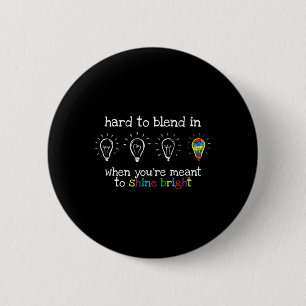 Autistic Gifts Kids Men Women Colorful Autism Awar Button