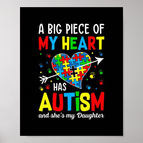 Autistic Girl Piece My Heart Has Autism Shes My Poster