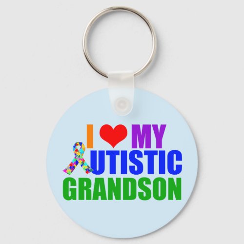 Autistic Grandson Keychain