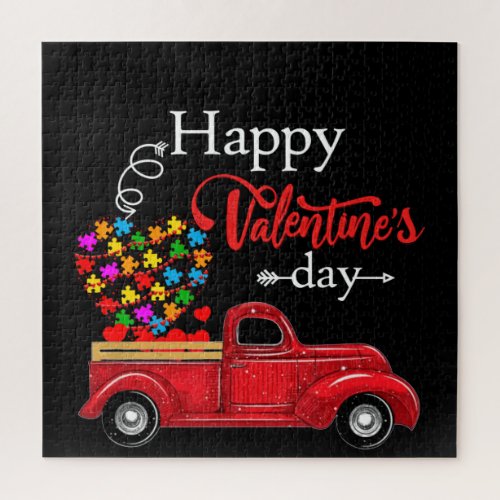 Autistic  Happy Valentines Day Autism Jigsaw Puzzle