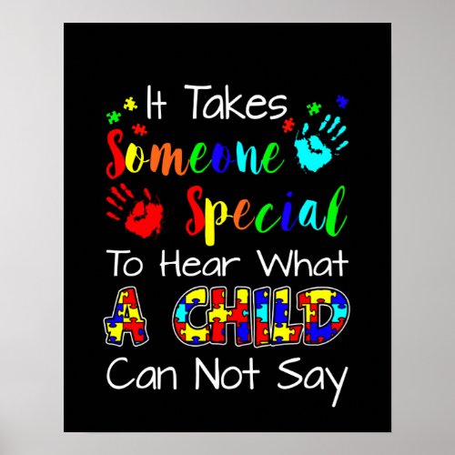 Autistic  It Takes Someone Special Poster