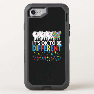 Autistic | It's Ok To Be Different American Eskimo OtterBox Defender iPhone SE/8/7 Case