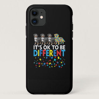 Autistic |It's Ok To Be Different Bernese Mountain iPhone 11 Case