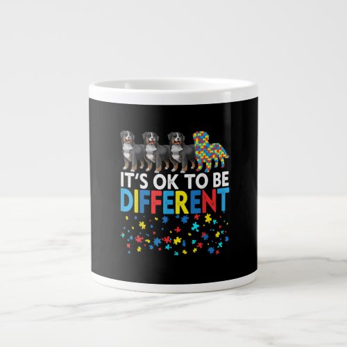 Autistic Its Ok To Be Different Bernese Mountain Giant Coffee Mug