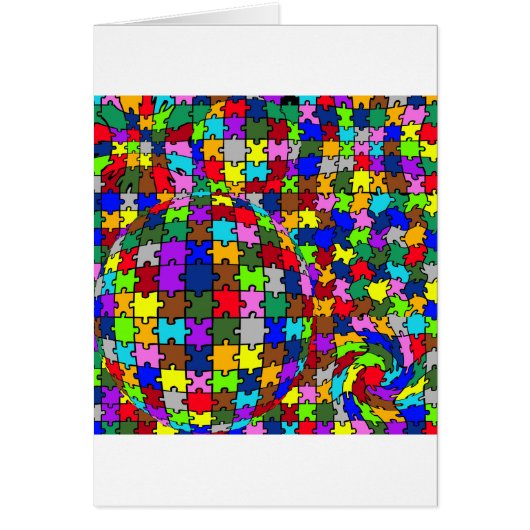 Autistic Jigsaw Warp Cards (Front)