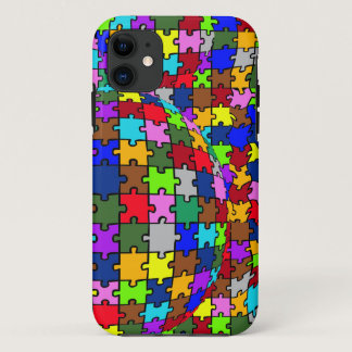 Autistic Jigsaw Warp iPhone 11 Case