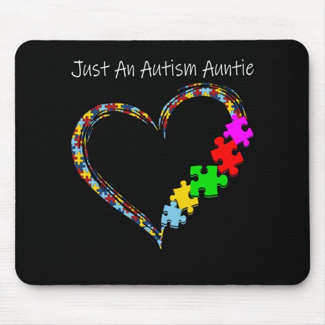 Autistic | Just An Autism Auntie Mouse Pad (Front)