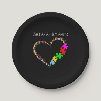Autistic | Just An Autism Auntie Paper Plates