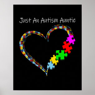 Autistic   Just An Autism Auntie Poster