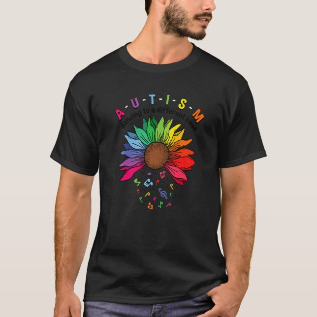 Autistic Kids Autism Dancing To A Different Beat T-Shirt (Front)