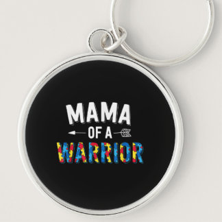 Autistic | Mama Of A Warrior Puzzle Piece Keychain