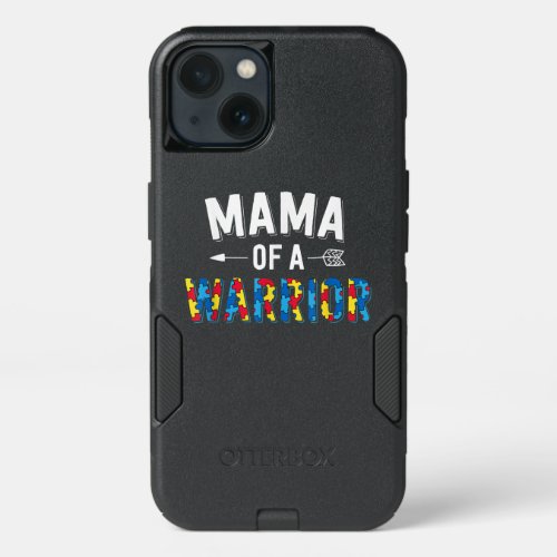 Autistic  Mama Of A Warrior Puzzle Piece iPhone 13 Case