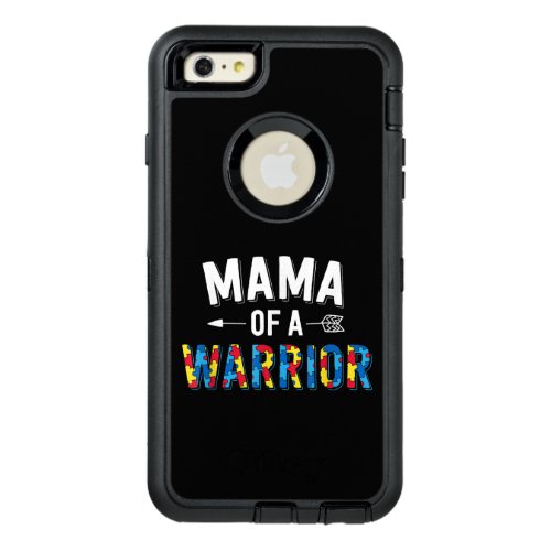 Autistic  Mama Of A Warrior Puzzle Piece OtterBox Defender iPhone Case
