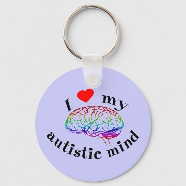 Autistic Mind Keychain (Front)