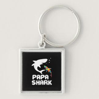 Autistic | Papa Shark Autism Awareness Keychain