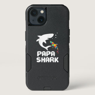 Autistic | Papa Shark Autism Awareness iPhone 13 Case