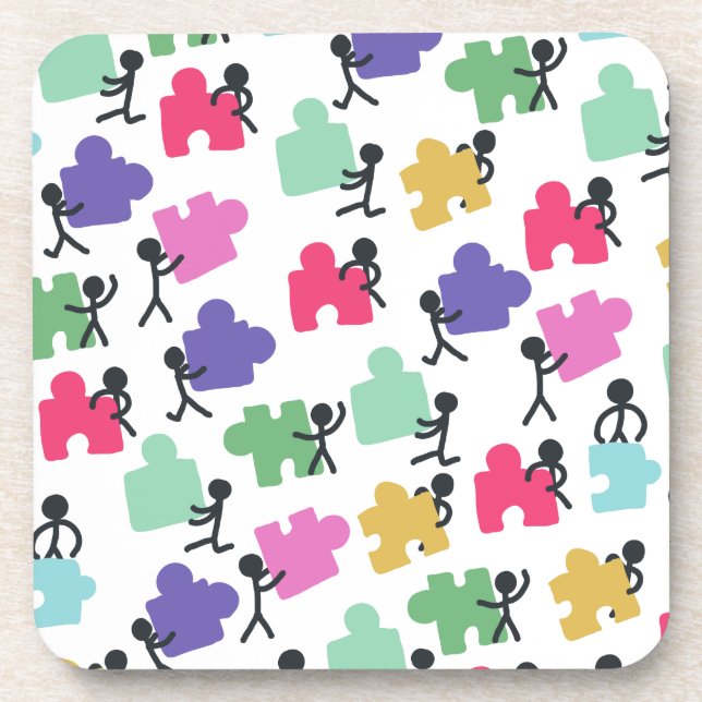 autistic people drink coaster (Front)