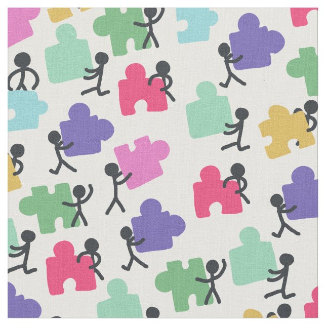 autistic people fabric (Close Up)