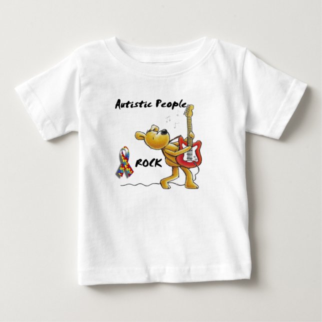 Autistic People Rock Baby T-Shirt (Front)
