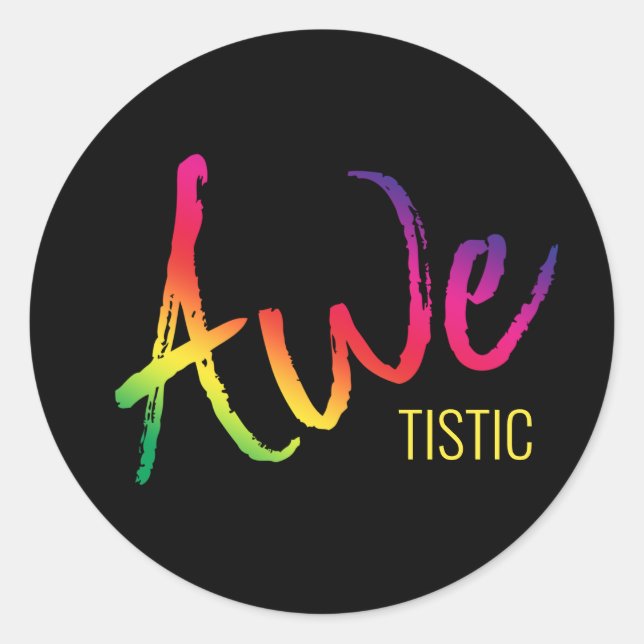 Autistic Pride Autism Awareness Awetistic Spectrum Classic Round Sticker (Front)