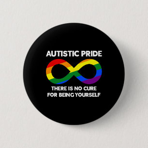 Autistic Pride - Autism Awareness - Rainbow Infini Button