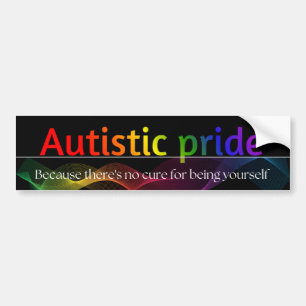 Autistic Pride Bumper Sticker 3"x11"