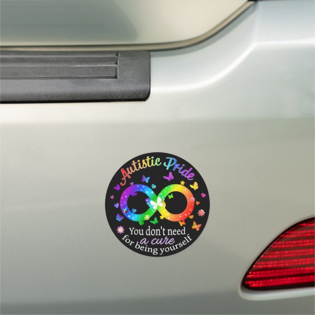 Autistic Pride Car Magnet (In Situ)