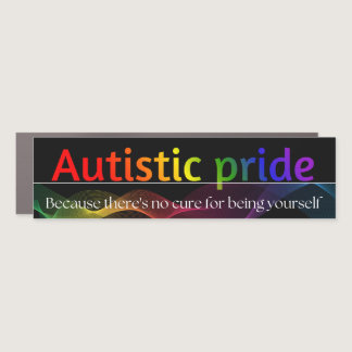 Autistic Pride Car Magnet 3"x11" bumper sticker