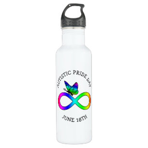 Autistic Pride Day June 18 Awareness Water Bottle