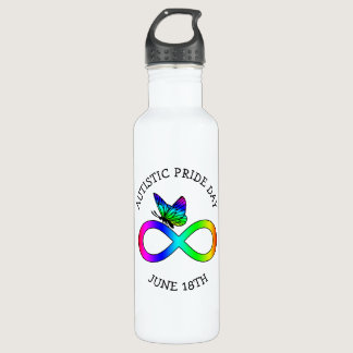 Autistic Pride Day June 18 Awareness Water Bottle