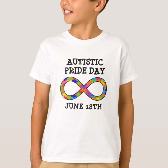 Autistic Pride Day June 18th Shirt (Front)
