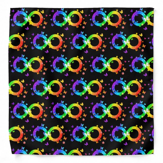 Autistic Pride Infinity Symbol Bandana (Front)