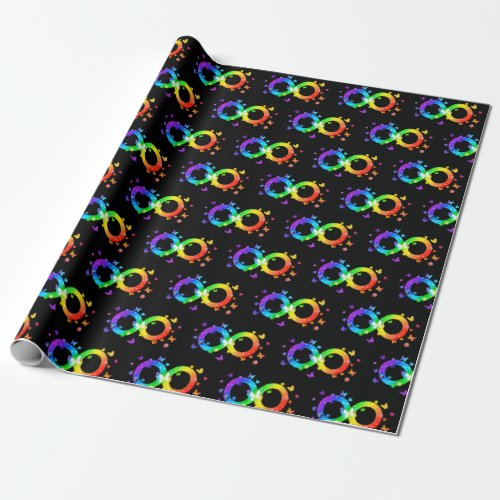 Autistic Pride Infinity Symbol Wrapping Paper