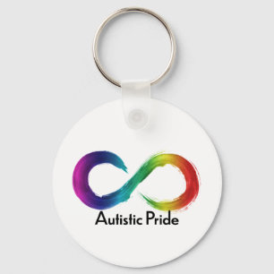 Autistic pride keychain