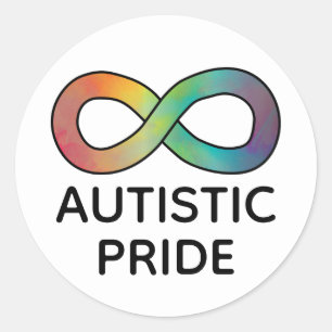 Autistic Pride Neurodiversity Acceptance Classic Round Sticker