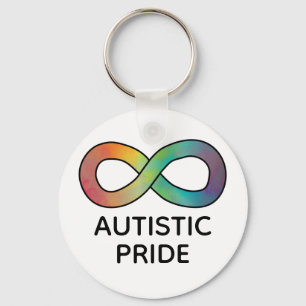 Autistic Pride Neurodiversity Acceptance Keychain