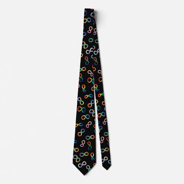 Autistic Pride Neurodiversity Acceptance  Neck Tie (Front)
