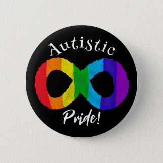 Autistic Pride Neurodiversity Autism Rainbow Butto Button