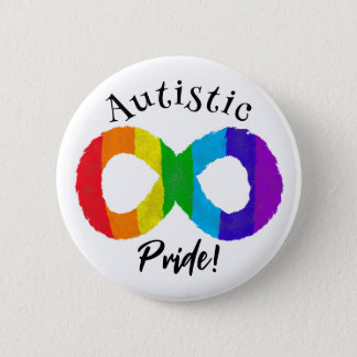 Autistic Pride Neurodiversity Autism Rainbow Button
