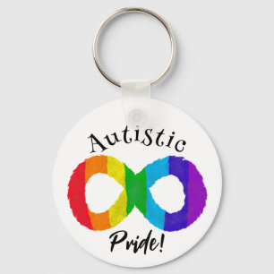 Autistic Pride Neurodiversity Autism Rainbow Keychain