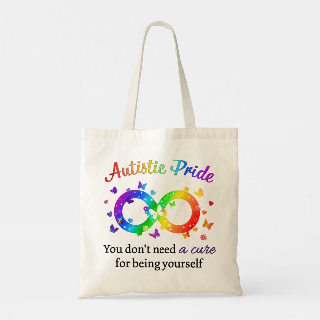 Autistic Pride Tote Bag (Back)