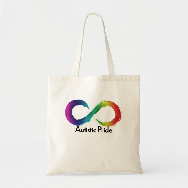 Autistic pride tote bag (Front)