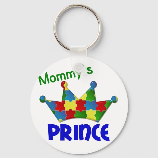 Autistic Prince 3 AUTISM Keychain (Front)