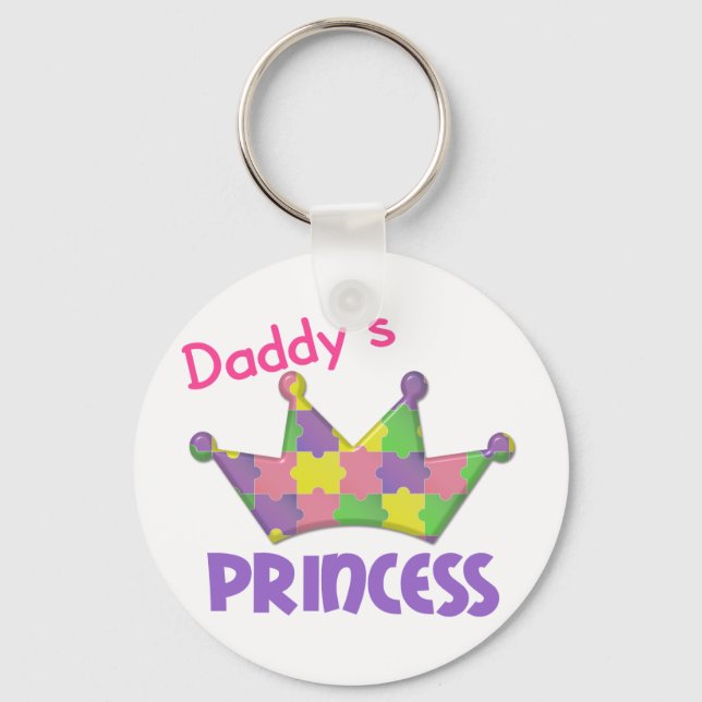 Autistic Princess 3 AUTISM Keychain (Front)