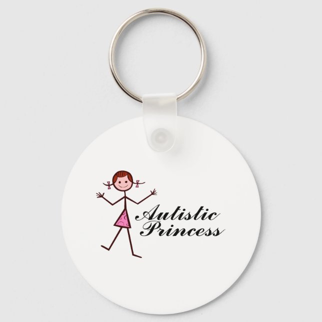 Autistic Princess (Girl) Keychain (Front)