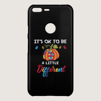Autistic | Pumpkin Puzzle Piece Autism Different Uncommon Google Pixel XL Case