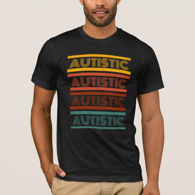 Autistic Retro Style Shirt (Front)